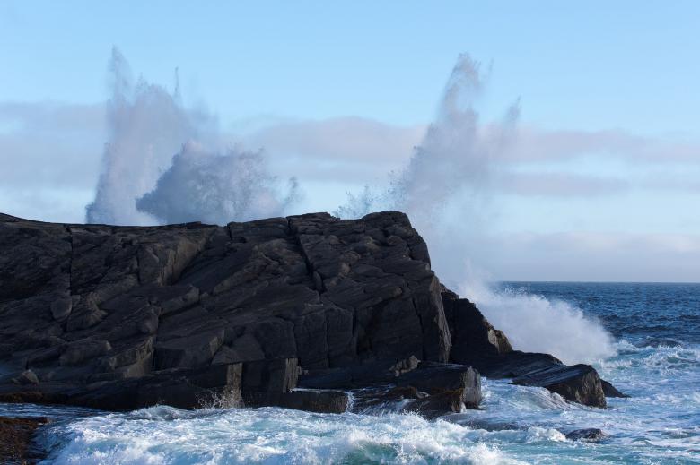 Free stock image of Large waves crashing on shoreline created by Geoffrey Whiteway