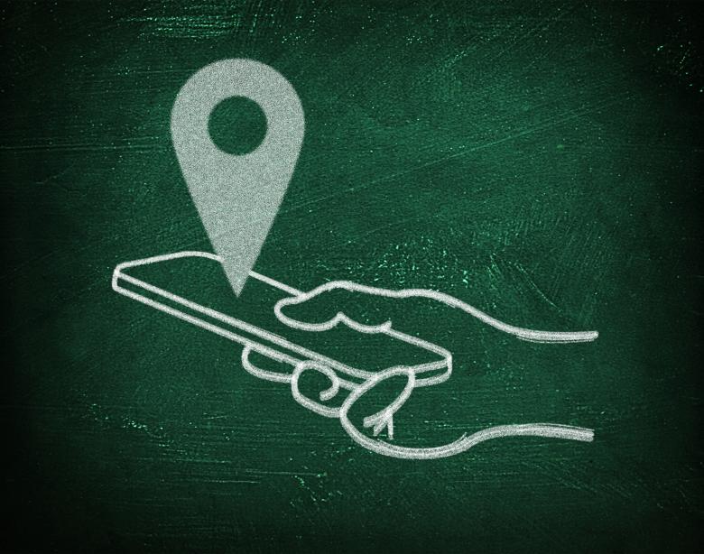 Free stock image of Location with virtual gps maps - Chalkboard drawing created by Jack Moreh