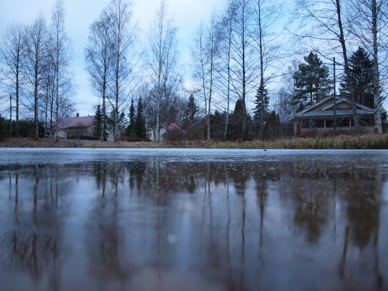 Free stock image of Frozen pond created by Marko Mäkinen