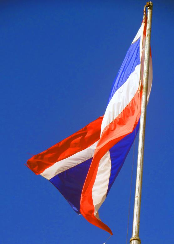 Free stock image of Thai flag created by Chas Mac