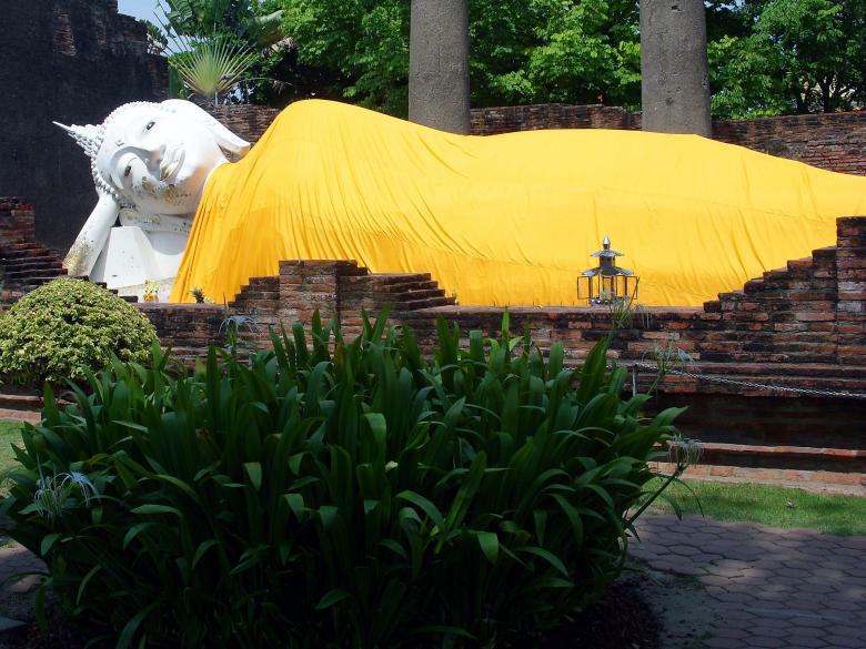Free stock image of Reclining Buddha created by Chas Mac