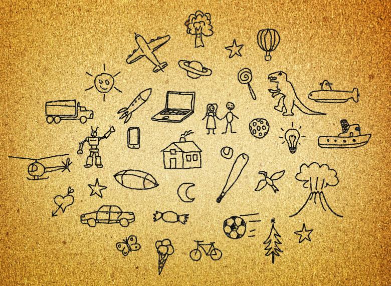 Free stock image of  Dreams and Hopes - Childrens Drawing created by Jack Moreh
