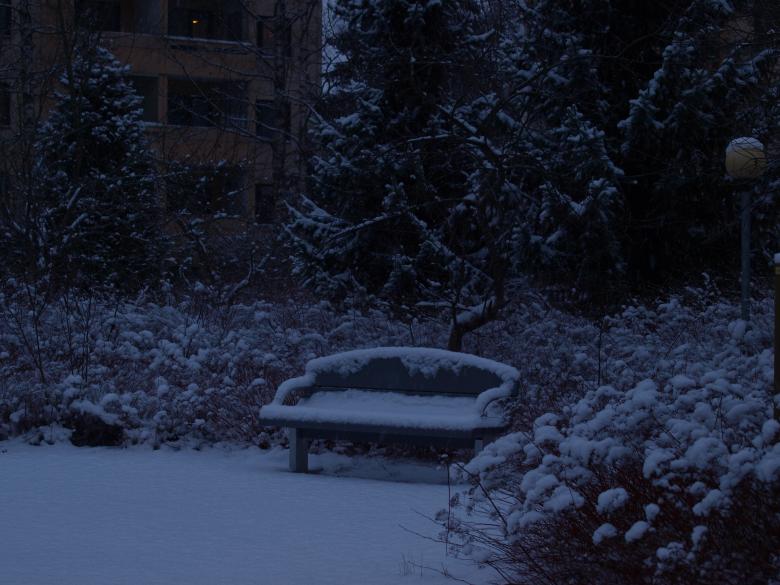 Free stock image of Snowy bench created by Marko Mäkinen