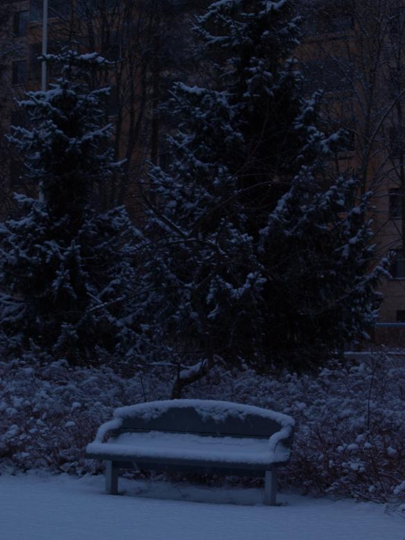Free stock image of Snowy bench created by Marko Mäkinen