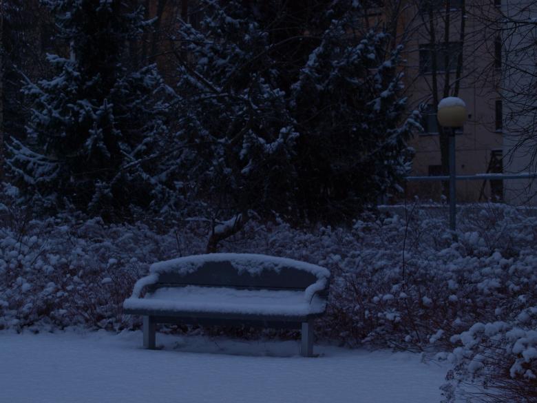 Free stock image of Snowy bench created by Marko Mäkinen