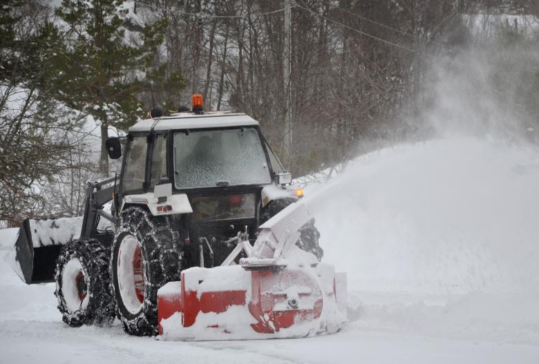 Free stock image of Tractor clearing the snow created by Tomas Adomaitis