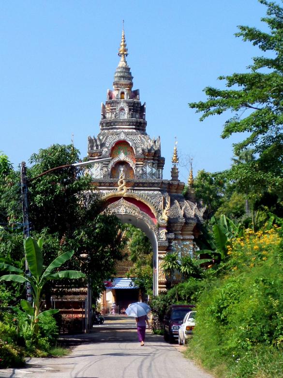 Free stock image of Buddhist temple gate created by Chas Mac