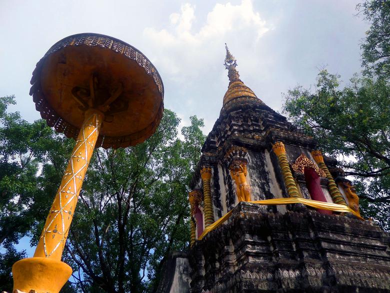 Free stock image of Ancient Thai Buddhist pagoda created by Chas Mac