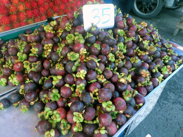 Free stock image of Mangosteen fruit stall created by Chas Mac