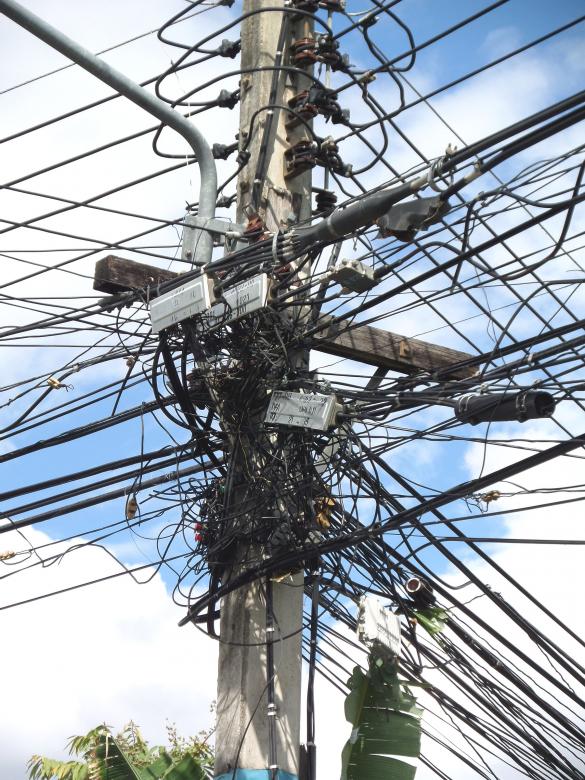 Free stock image of Chaotic Cabling created by Chas Mac