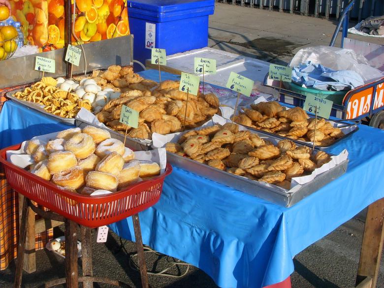 Free stock image of Thai cake stall created by Chas Mac