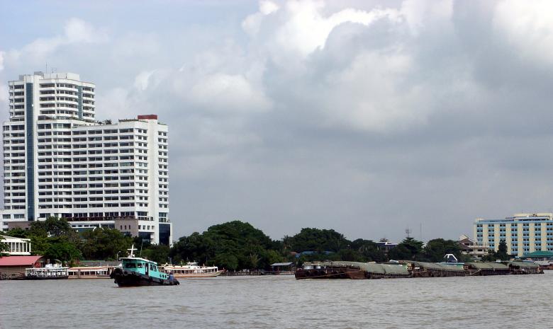 Free stock image of Tug and River barges  created by Chas Mac