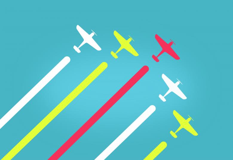 Free stock image of Colorful Aeroplanes in Formation created by Jack Moreh