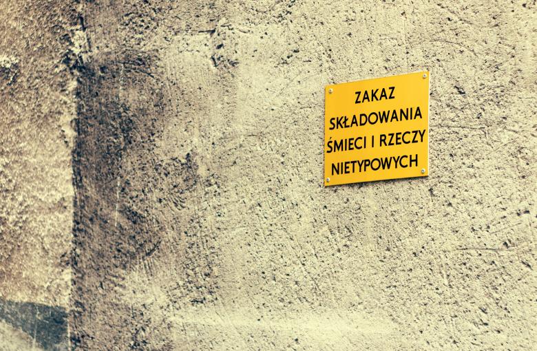 Free stock image of A landfill ban created by Konrad Krajewski