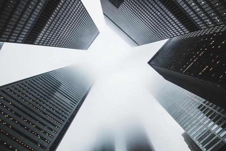 Free stock image of Skyscrapers in the mist created by Unsplash