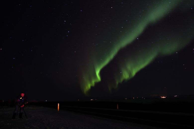 Free stock image of Northern lights created by paul clifton
