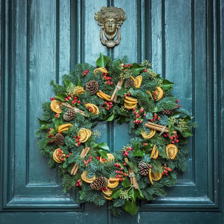 Free stock image of Christmas Door Decoration created by Unsplash