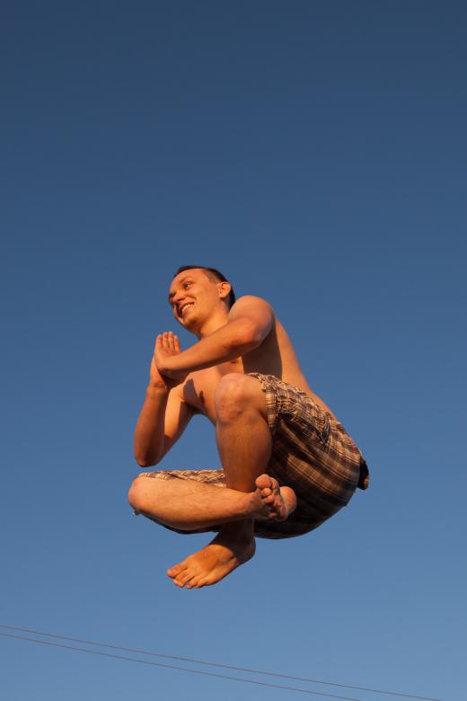 Free stock image of Young jumping man created by 2happy