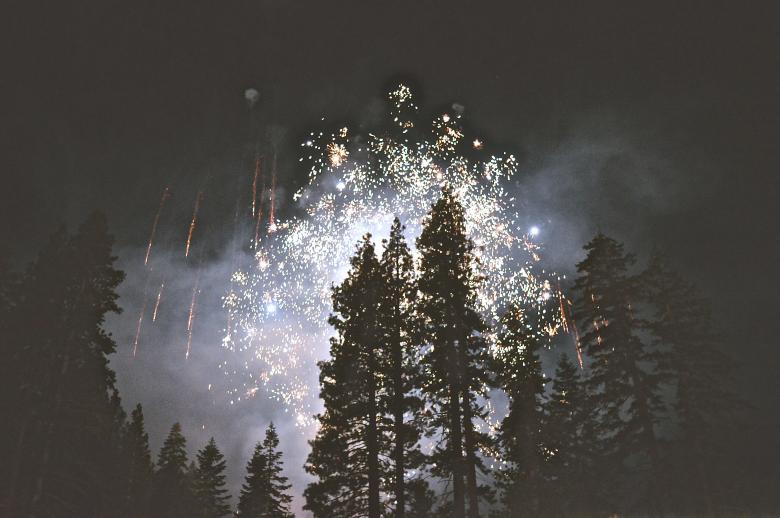 Free stock image of Fireworks in the Woods created by Unsplash