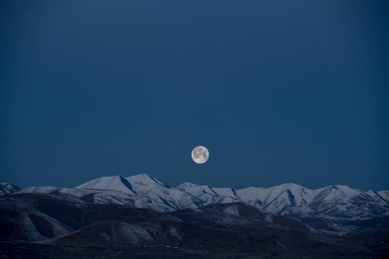 Free stock image of Moon and the Landscape created by Unsplash