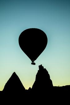 Air Balloon Silhouette - Free Stock Photo