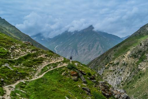 Free Stock Photo of Cloudy Mountain