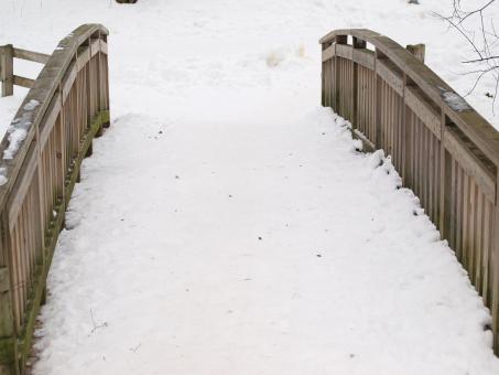 Free Stock Photo of Bridge at winter