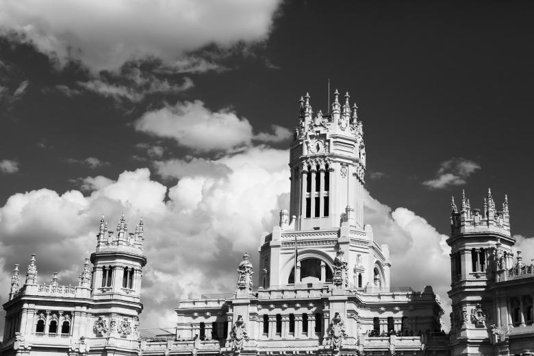 Free stock image of Palace in black and white created by Life of Pix