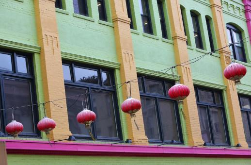 Free Stock Photo of Colorful Building