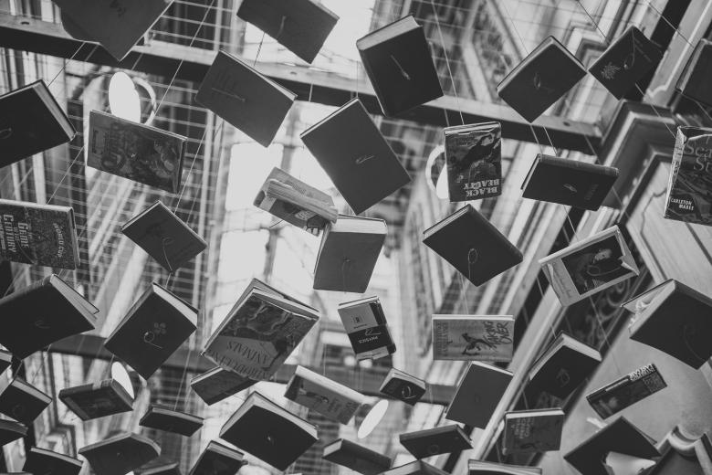 Free stock image of Hanging Books created by Negativespace