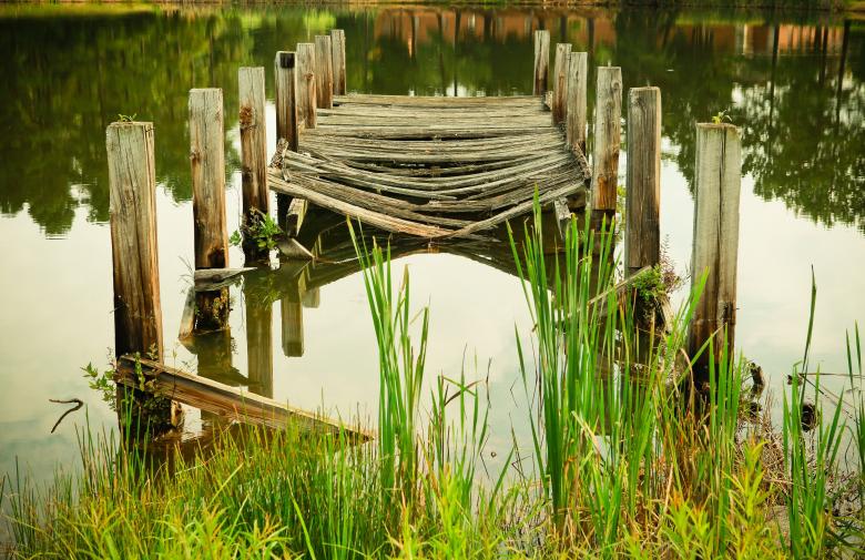 Free stock image of The Fallen Bridge created by Unsplash