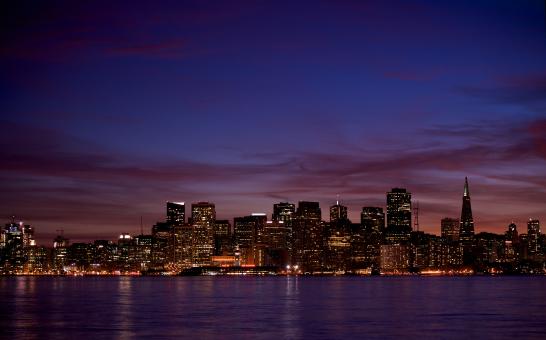 Free Stock Photo of City at night