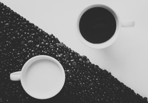 Free Stock Photo of Coffee - Yin and Yang
