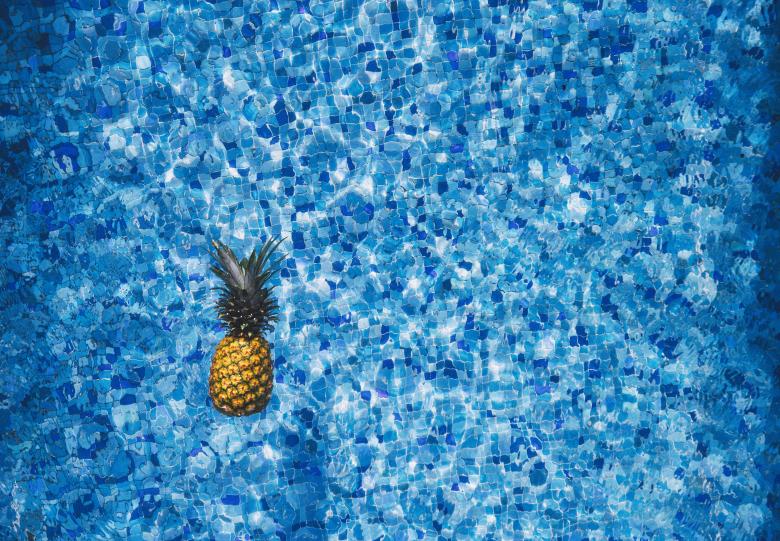 Free stock image of Pineapple Taking a Swim created by Unsplash