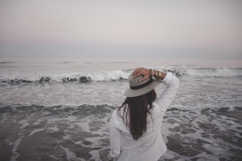 Free stock image of Girl At The Beach created by StockSnap