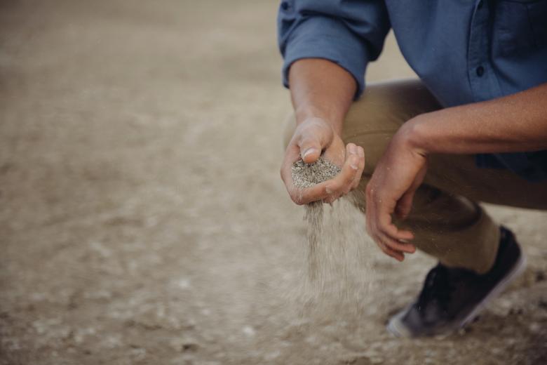 Free stock image of Sand in the hand created by Unsplash
