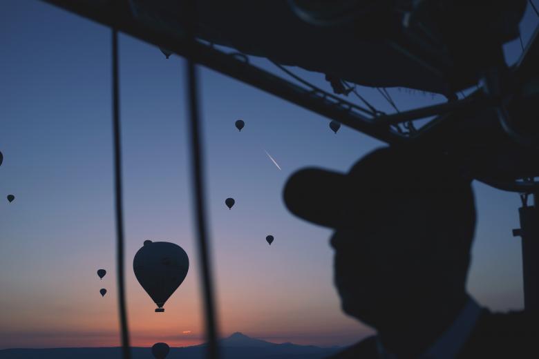 Free stock image of Hot Air Balloons from the Window created by Unsplash