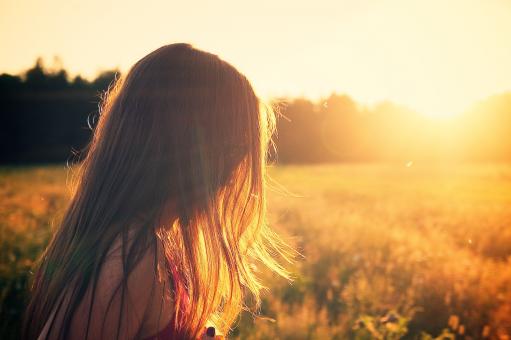 Free Stock Photo of Girl in Sunshine