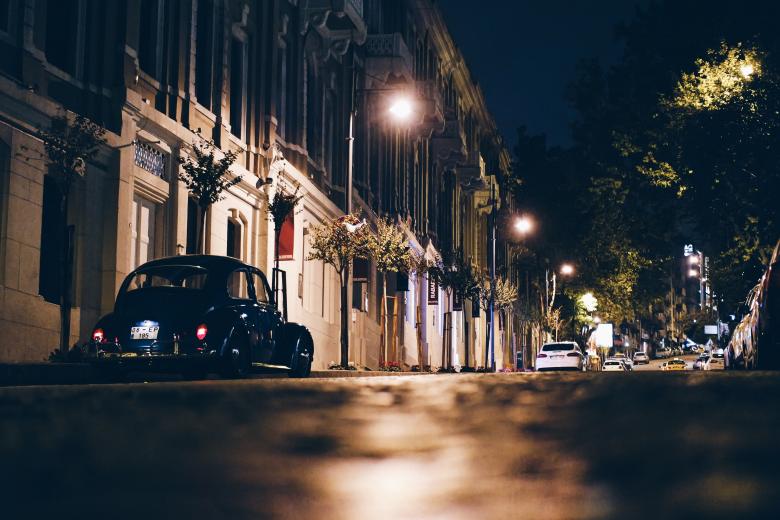 Free stock image of Street at Night created by Pixabay