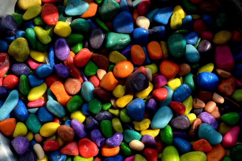 Free stock image of Colored Rocks created by Pixabay