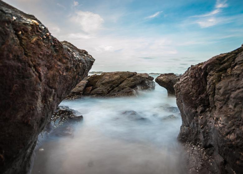 Free stock image of Rocky Shore created by Pixabay