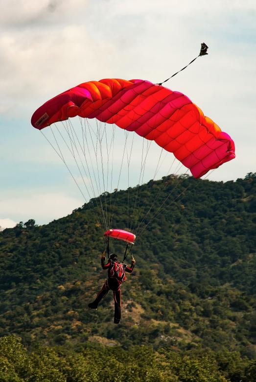 Free stock image of Parachuting created by Pixabay