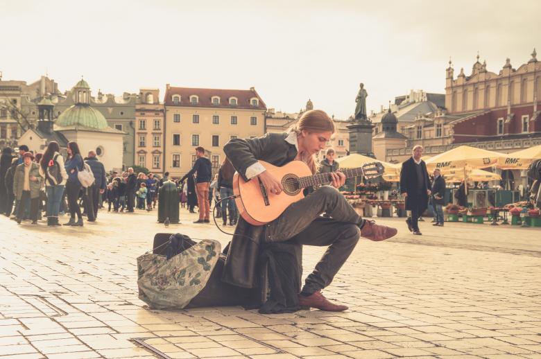 Free stock image of Guitarist created by Pixabay