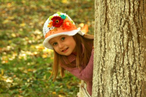 Free Stock Photo of Behind the Tree