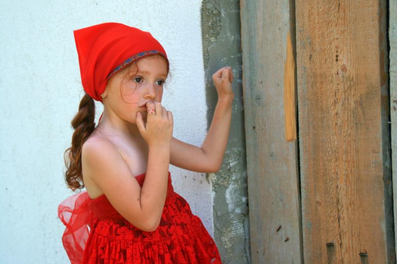 Free stock image of Girl in Red created by Pixabay