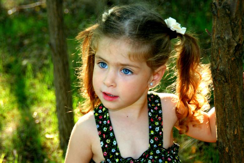 Free stock image of Girl in the Woods created by Pixabay