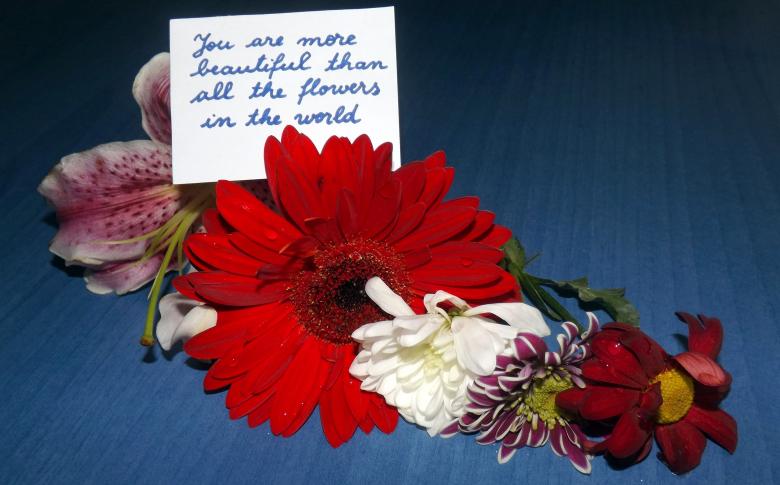 Free stock image of Love Card and Flowers created by Pixabay