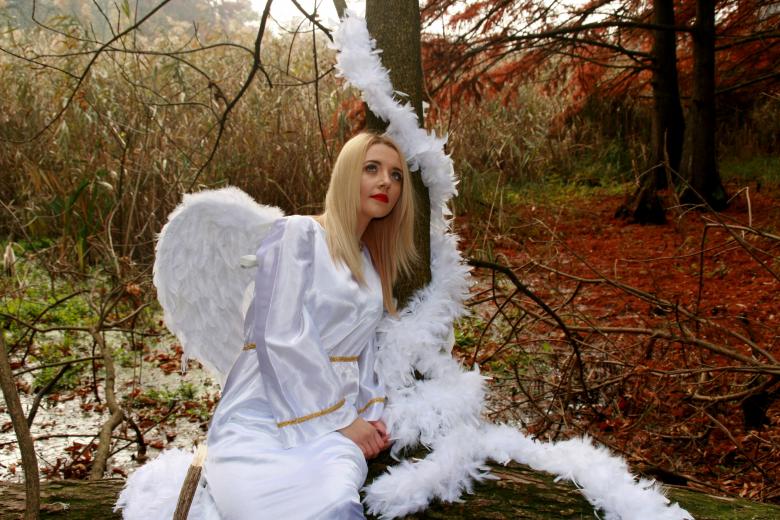 Free stock image of Blonde Angel created by Pixabay