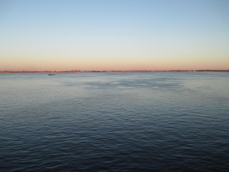 Free stock image of The Volga River at Sunset in April created by Eugene Slobodin