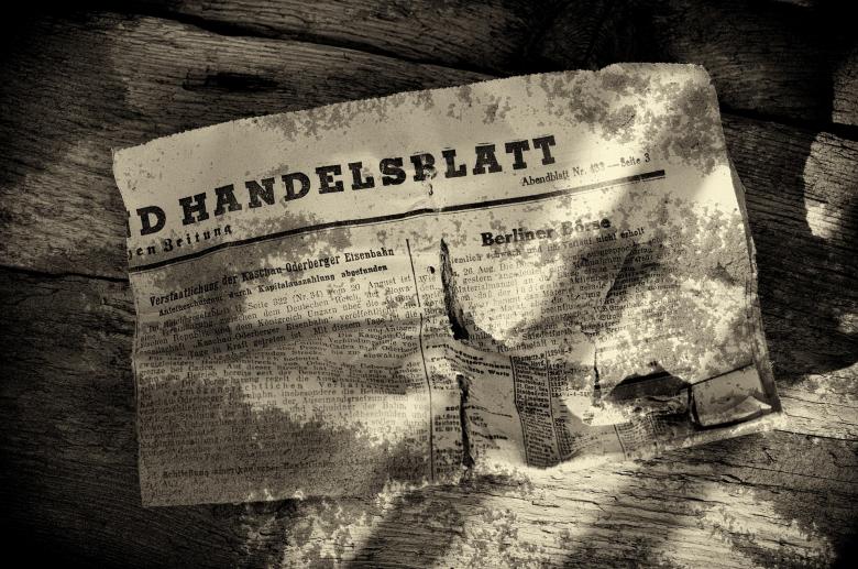 Free stock image of Newspaper created by Pixabay